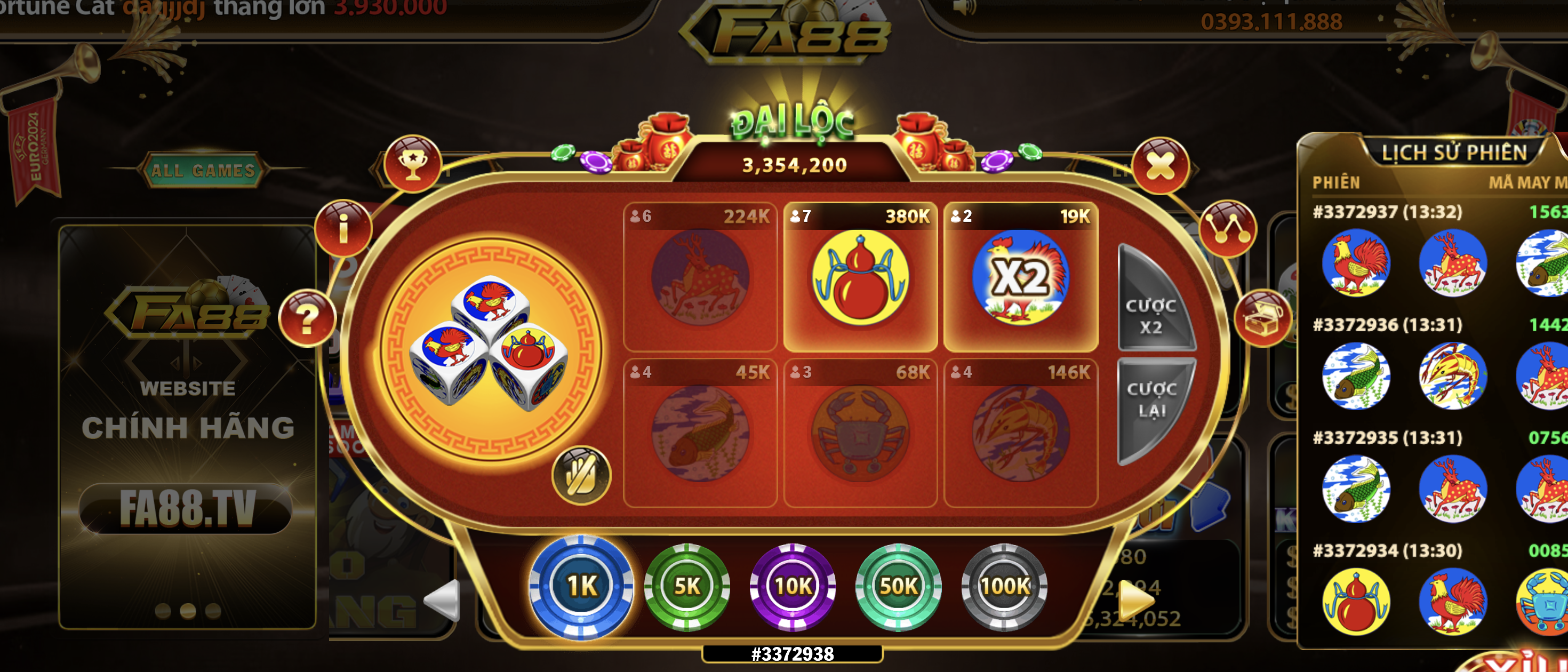 Khám phá bầu cua mini Fa88